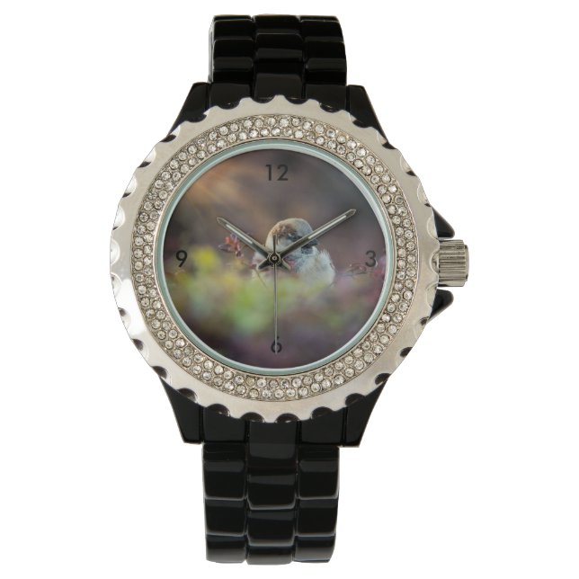 Zonnebaden Finch Horloge (Voorkant)