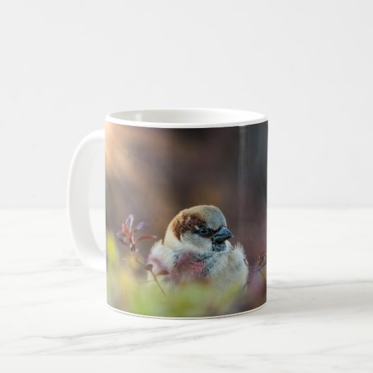 Zonnebaden Finch koffie Mok (Voorkant links)