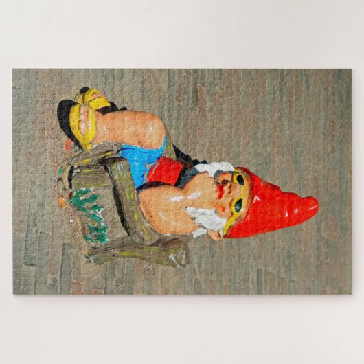 Zonnebaden gnome 1014-pc legpuzzel (Horizontaal)