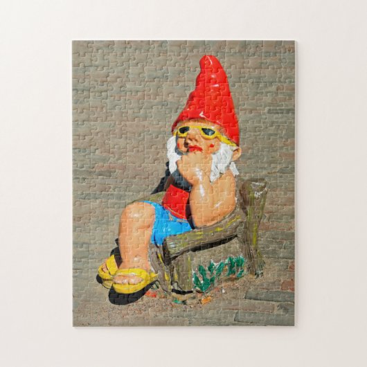 Zonnebaden gnome 252-pc legpuzzel (Verticaal)