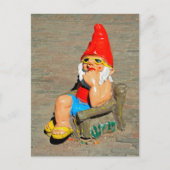 Zonnebaden gnome briefkaart (Voorkant)