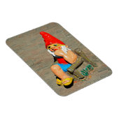 Zonnebaden gnome magneet (Rechterzijde)