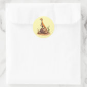Zonnebaden Hagedis Vibes Ronde Sticker (Tas)