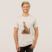 Zonnebaden Hagedis Vibes Tri-Blend Shirt (Voorkant volledig)