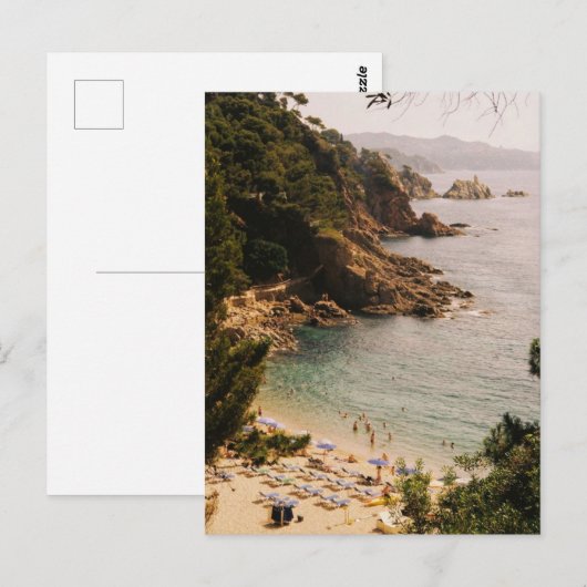 Zonnebaden in Blanes Briefkaart (Voorkant / Achterkant)