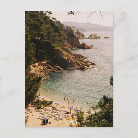 Zonnebaden in Blanes Briefkaart (Voorkant)