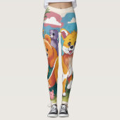 Zonnebaden Meerkats Leggings (Voorkant)