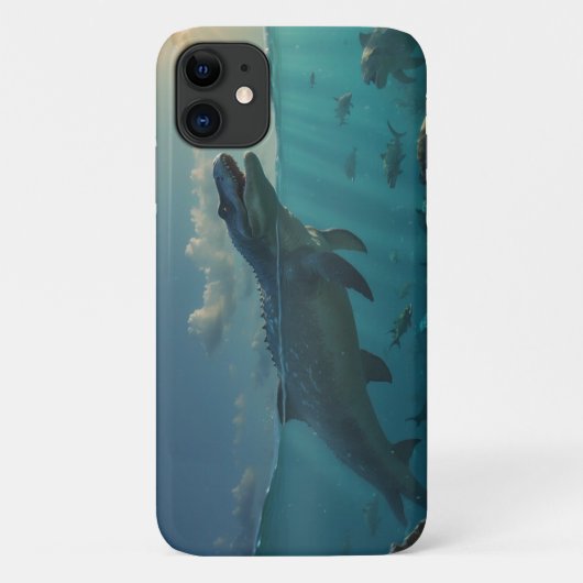Zonnebaden Mosasaur (Dinosaurus Art) Mok Case-Mate iPhone Case (Achterkant)