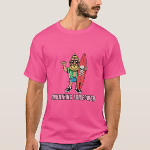 Zonnebaden voor zonne-energie t-shirt