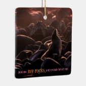 Zonnebaden zee leeuw keramisch ornament (Rechts)