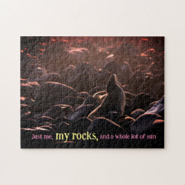 Zonnebaden zee leeuw legpuzzel