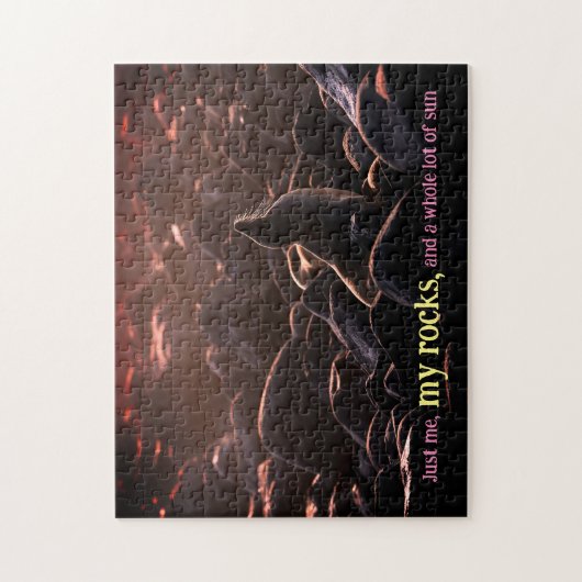 Zonnebaden zee leeuw legpuzzel (Verticaal)