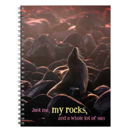 Zonnebaden zee leeuw notitieboek