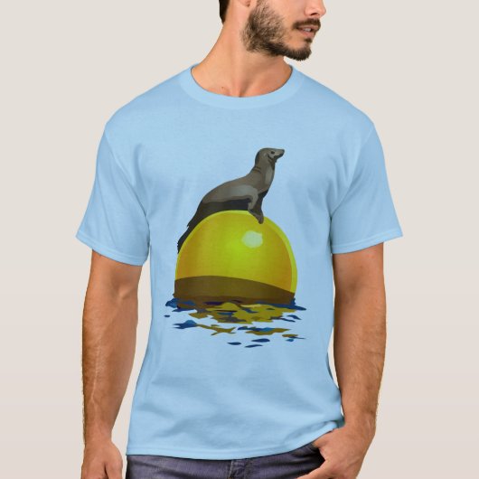 Zonnebaden Zee Lion T-shirt (Voorkant)