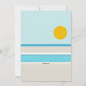 Zonnebaden Zwembad Party uitnodiging (Achterkant)