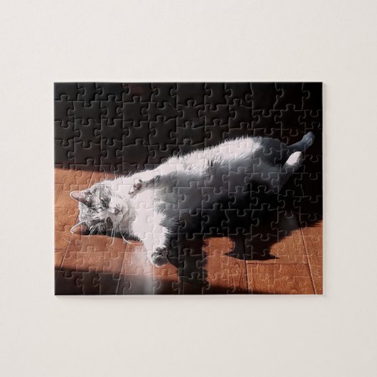 zonnebadende Kitty Legpuzzel (Horizontaal)
