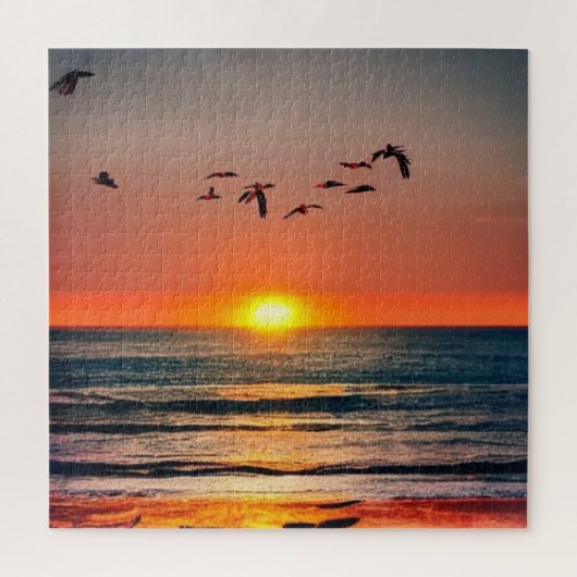 Zonnebak met vogels legpuzzel (Verticaal)