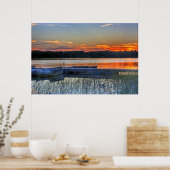 Zonnebak voor dokken en roeiboten poster (Keuken)