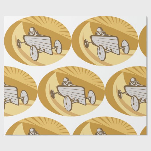 Zonnebakauto Cadeaupapier (Vlak)