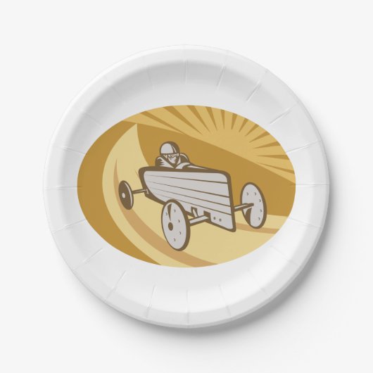 Zonnebakauto Papieren Bordje (Voorkant)