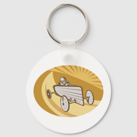 Zonnebakauto Sleutelhanger (Achterkant)