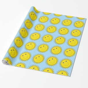Zonnebakblauw cadeaupapier