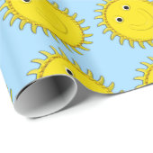 Zonnebakblauw cadeaupapier (Rol Hoek)