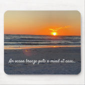 Zonnebakfoto met prijsopgave muismat (Voorkant)