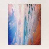 Zonnebakgolven, familie legpuzzel (Verticaal)