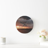 Zonnebakken en boten op het Afbeelding water Ronde Klok (Huis)