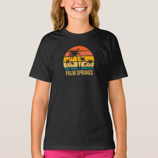Zonnebakken en palmbomen met T-Shirt (Voorkant)