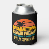 Zonnebakken en palmstomen blikjeskoeler (Blikje Voorkant)