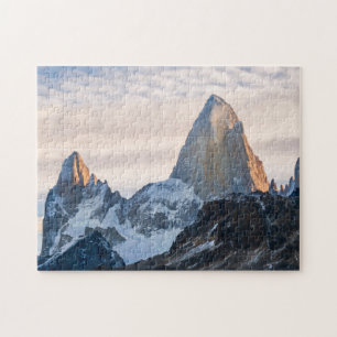 Zonnebakken en wolken boven Mt Fitzroy Legpuzzel