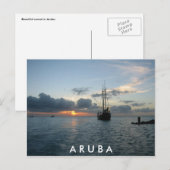 Zonnebakken in Aruba Briefkaart (Voorkant / Achterkant)