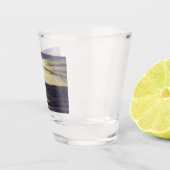 Zonnebakken met balken shot glas (Rechts)