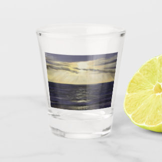 Zonnebakken met balken shot glas