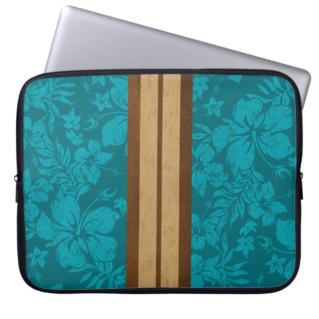 Zonnebakken Surfboard Neopreen waterpak Laptop Sleeve (Voorkant)