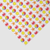 Zonnebakken van de Zonneeuwkrab Beachball Tissuepapier (Detail)