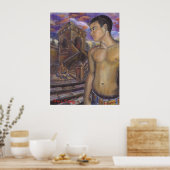 Zonnebakkerij en stadions poster (Keuken)