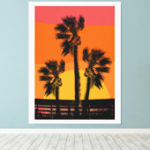 Zonnebakpalm Canvas Afdruk (Insitu (Houten vloer))
