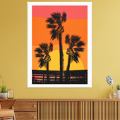 Zonnebakpalm Canvas Afdruk (Insitu (Woonkamer))