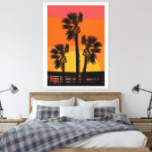 Zonnebakpalm Canvas Afdruk (Insitu (Slaapkamer))