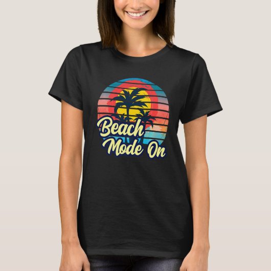 Zonnebakpalm zomerstand op Vacking Ho T-shirt (Voorkant)