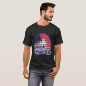 Zonnebakpalm zomerstand op Vacking Ho T-shirt (Voorkant volledig)
