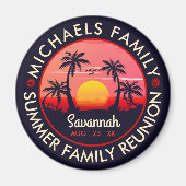 Zonnebakpalmboom voor gezinshereniging magneet (Voorkant)