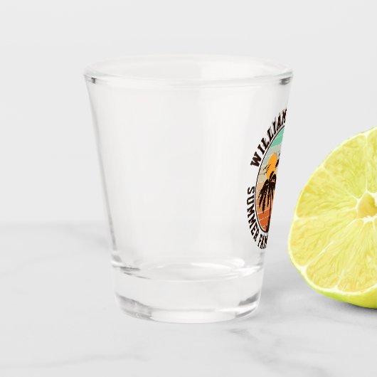 Zonnebakpalmboom voor gezinshereniging shot glas (Links)