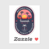 Zonnebakpalmboom voor gezinshereniging sticker (Vel)