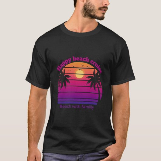 Zonnebakpalmboom voor gezinshereniging t-shirt (Voorkant)