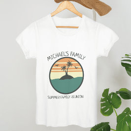 Zonnebakpalmboom voor gezinshereniging t-shirt