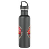 Zonnebakpalmboom voor gezinshereniging waterfles (Achterkant)